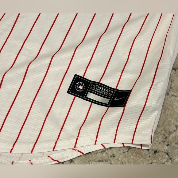 Nike Authentic Philadelphia Phillies Kyle Schwarber Baseball Jersey Men’s Sz XL - Picture 6 of 7